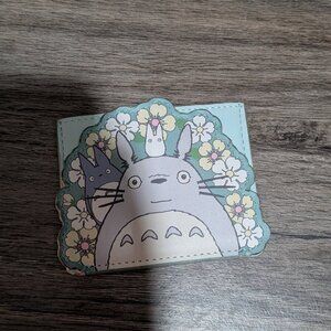 Totoro Floral Green Card Wallet